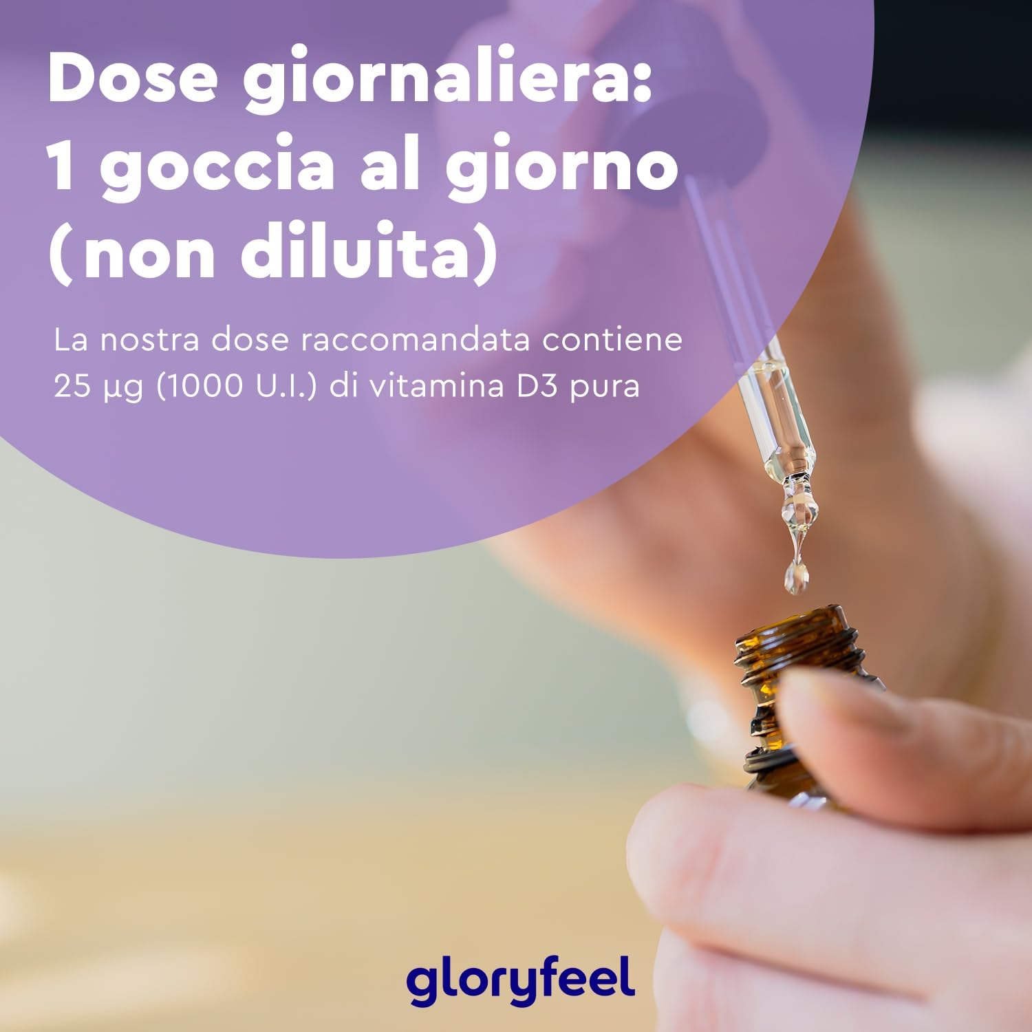 Detalle de Vitamina D3 1000 UI per goccia 50 ml (circa 1.700 gocce) Eletto Prodotto dell’Anno 2025