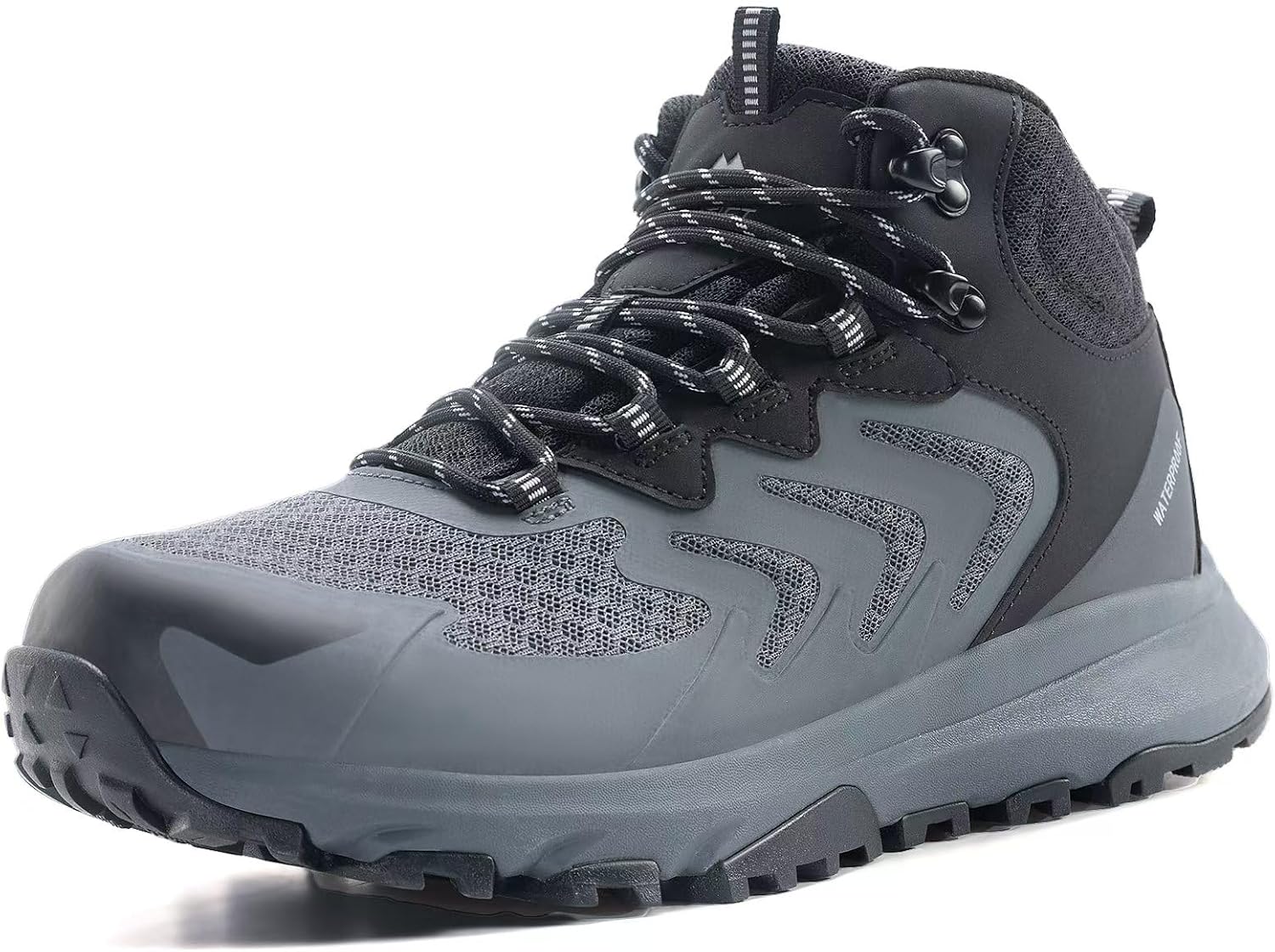 Detalle de OUTJET Men’s Waterproof Hiking Boots lightweight breathable trekking boots