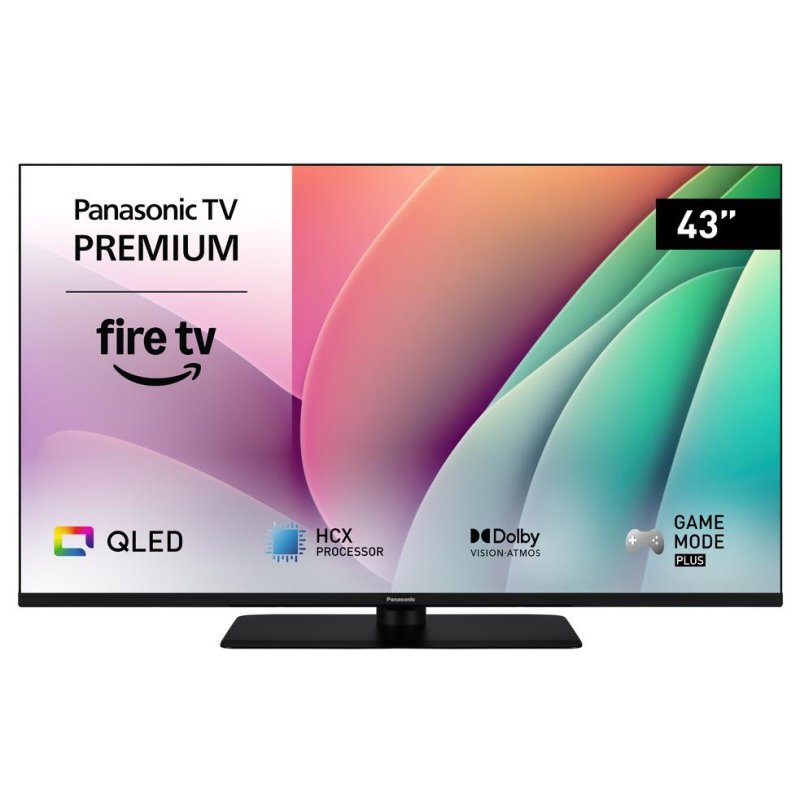 Detalle de TV Panasonic QLED 43W80AEZC: 4K, HDR10+, Fire OS y Alexa en 43 pulgadas para espacios reducidos