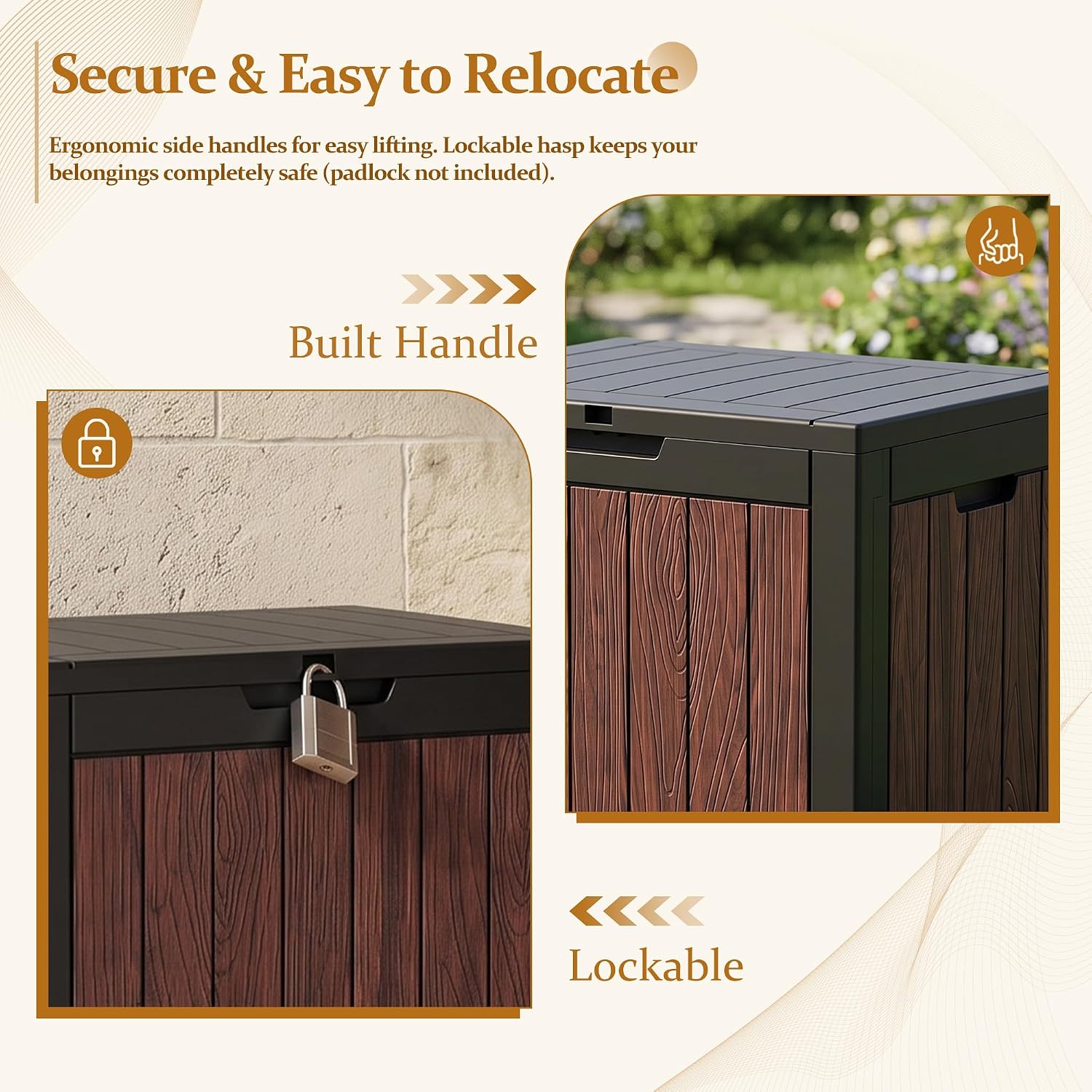 Detalle de EFU Outdoor Storage Box, 55 Gallon