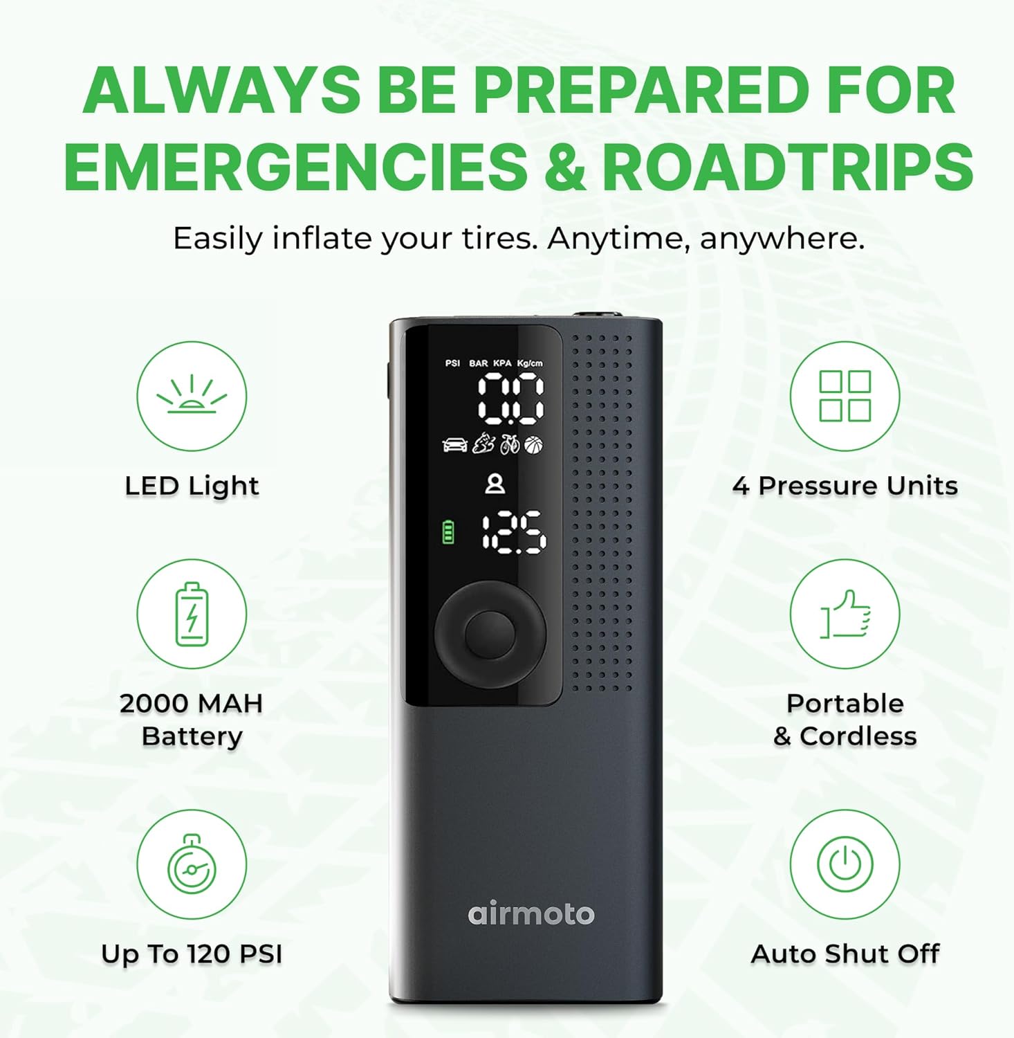 Thumbnail 1 de Airmoto Portable Air Compressor with Digital Gauge