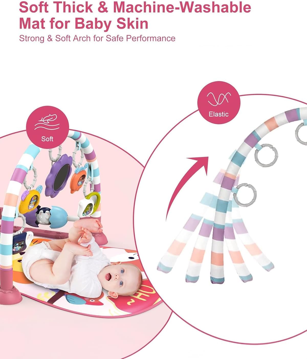 Thumbnail 3 de derimkcoa Baby Play Mat Baby Gym 0–12 months