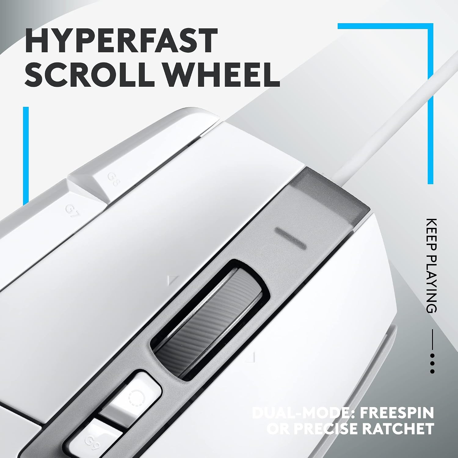 Detalle de Logitech G502 X Wired Gaming Mouse – LIGHTFORCE switches and HERO 25K sensor