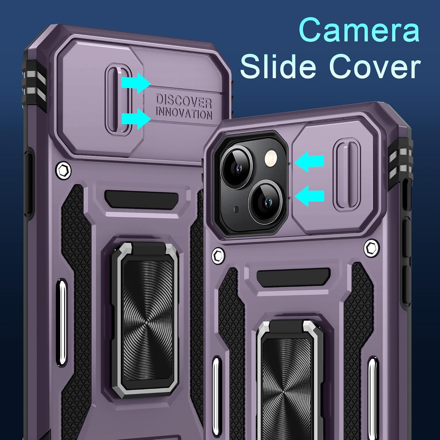 Detalle 2 de DEERLAMN Case for iPhone 15 Deep Purple