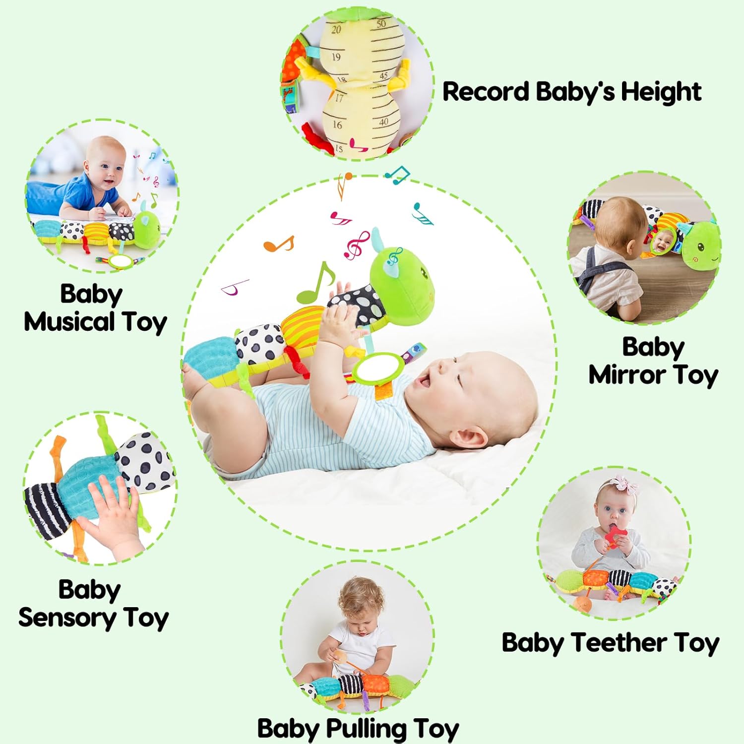 Thumbnail 5 de Baby Sensory Caterpillar Toy 20-inch