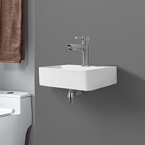 Thumbnail 2 de Ibergrif M41101 Lavabo cerámico rectangular 375×262×105 mm
