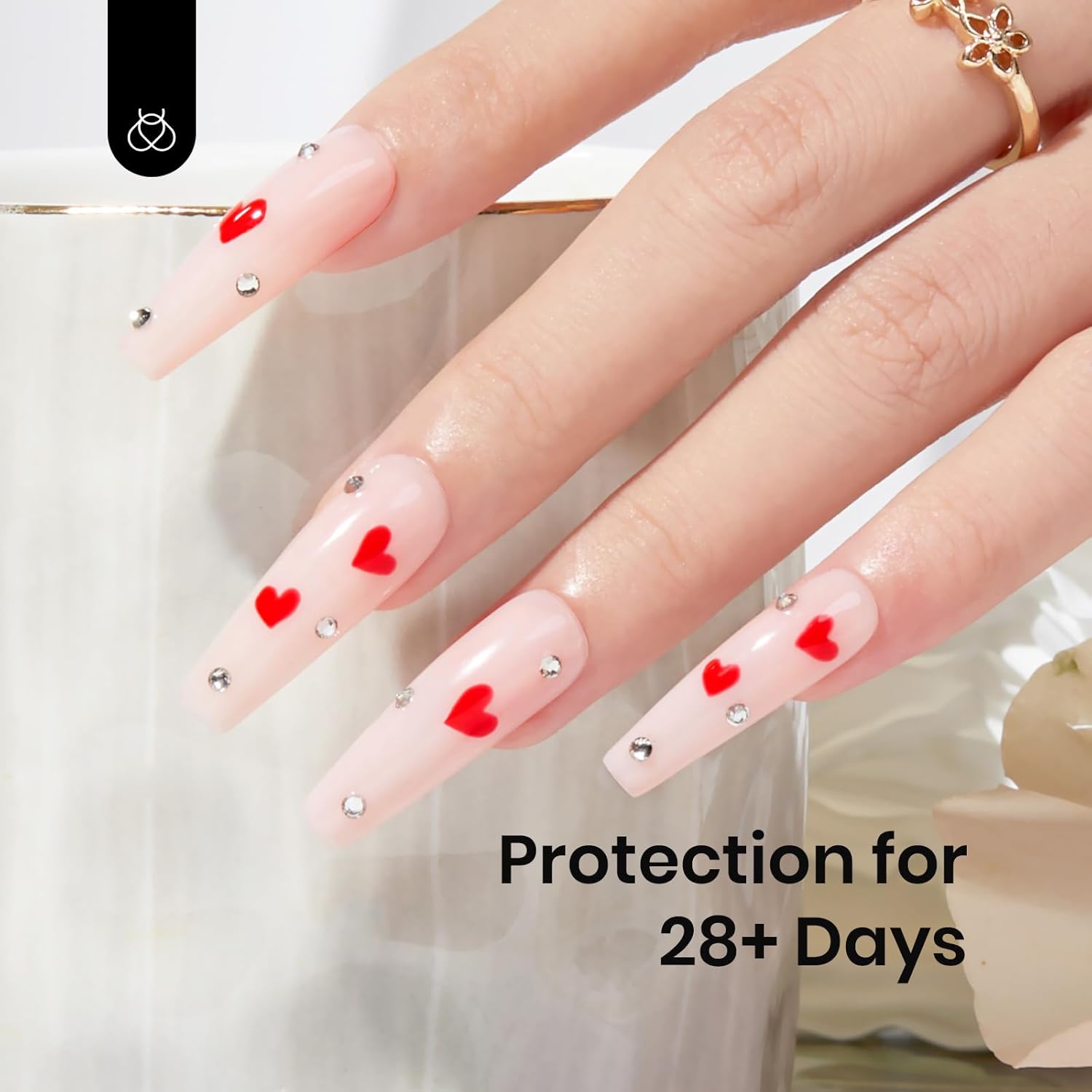 Detalle 2 de Beetles Color Base Gel Nail Polish: Neutral Nude Rubber Base Builder (15ml)