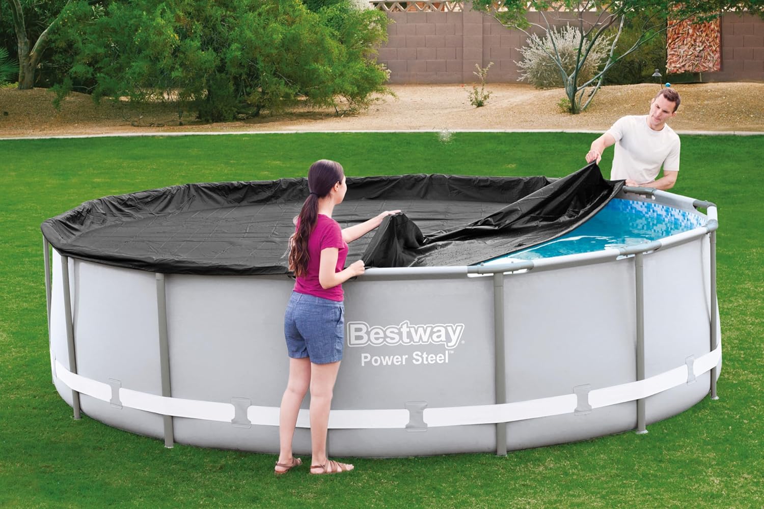 Thumbnail 1 de Bestway 58248-6 copertura per piscina fuori terra rotonda da 427 cm