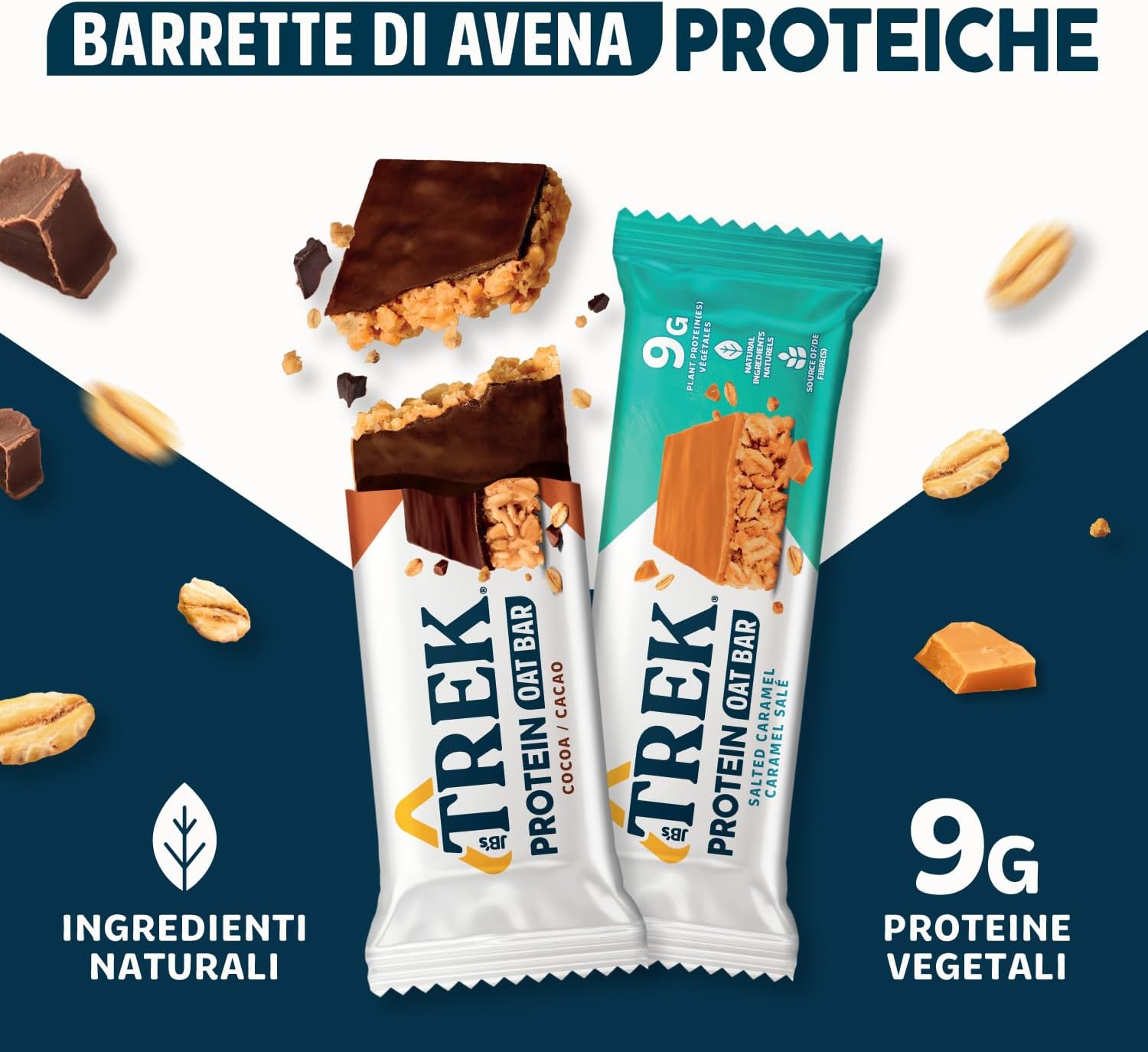 Detalle de JB's TREK Barretta Proteica di Avena 50g 🍫
