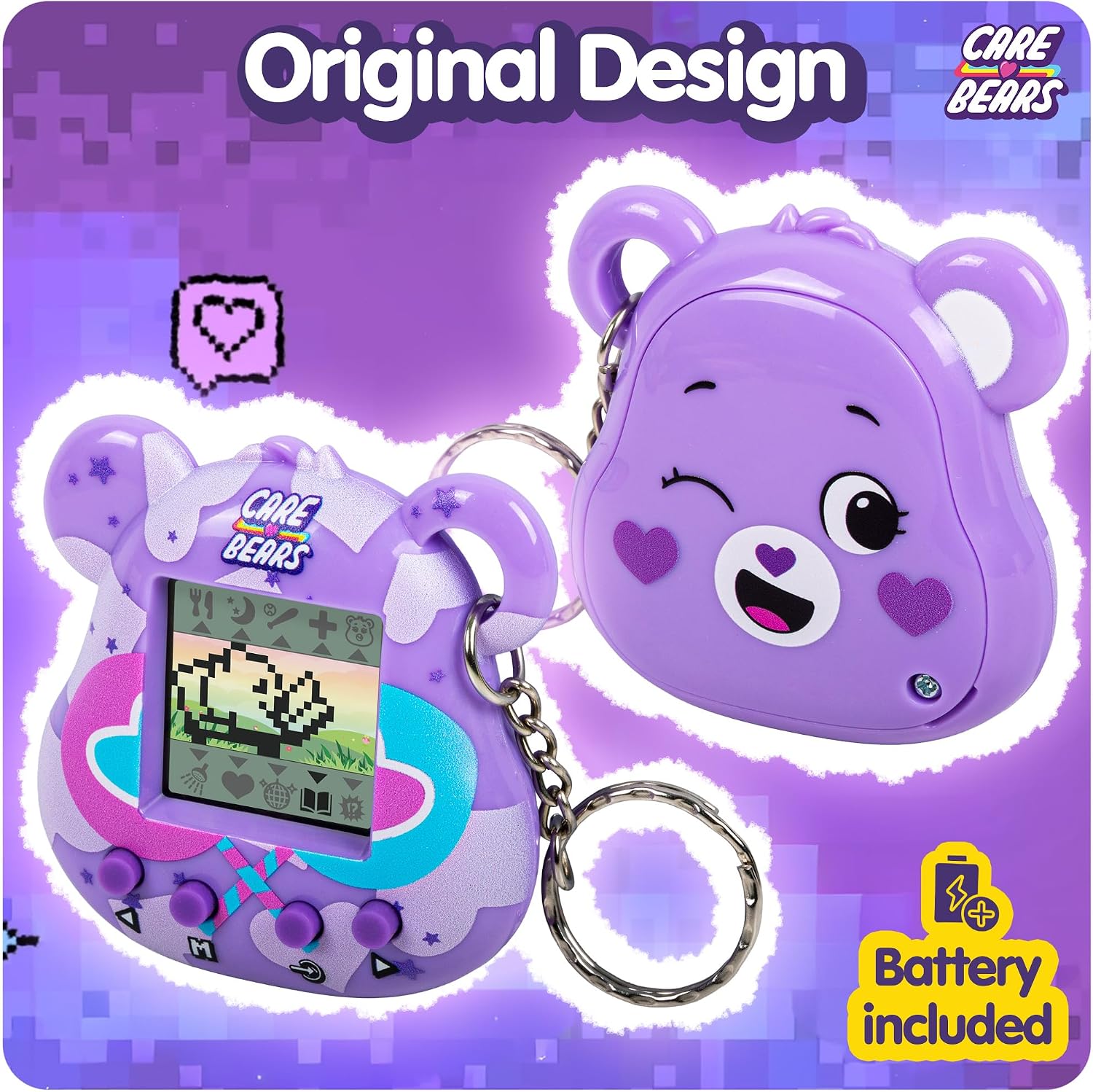Detalle 2 de Care Bears Digital Pet – Share Bear cyber pet with care features (1.4” screen)