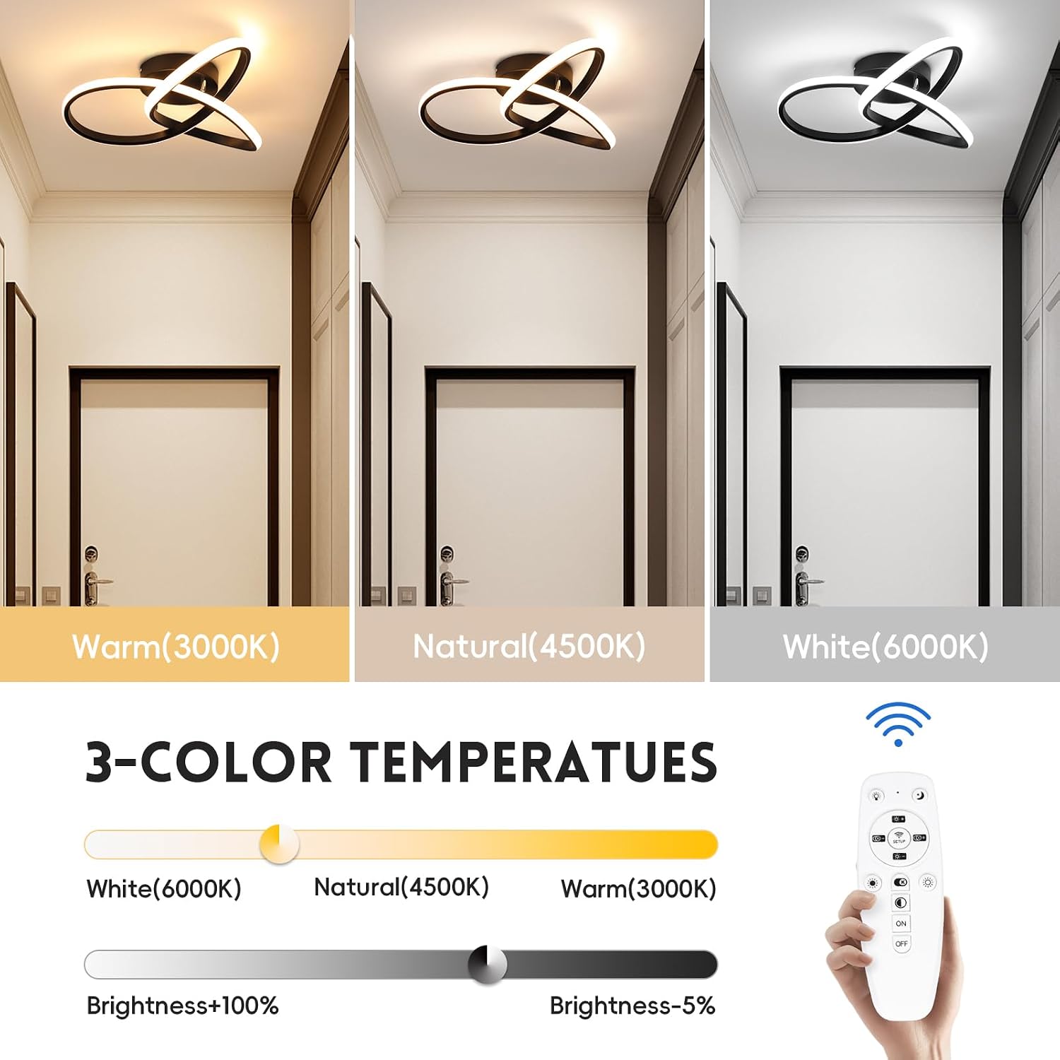 Detalle 2 de EIDISUNY Led Ceiling Light 42W, 40cm dimmable