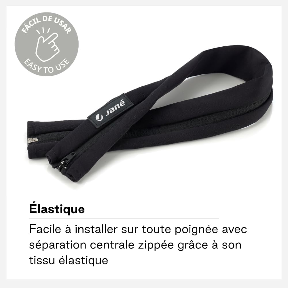 Thumbnail 2 de Jané Housse Guidon Poussette Universelle — Guidon Fermé, Protection Anti-Usure, Zip, Noir