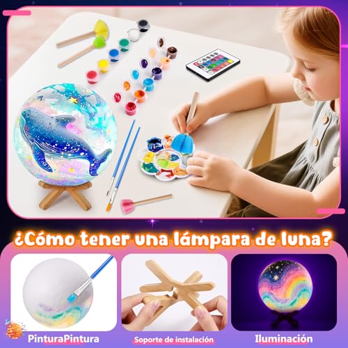 Detalle de Toyzey kit de manualidades con lámpara lunar