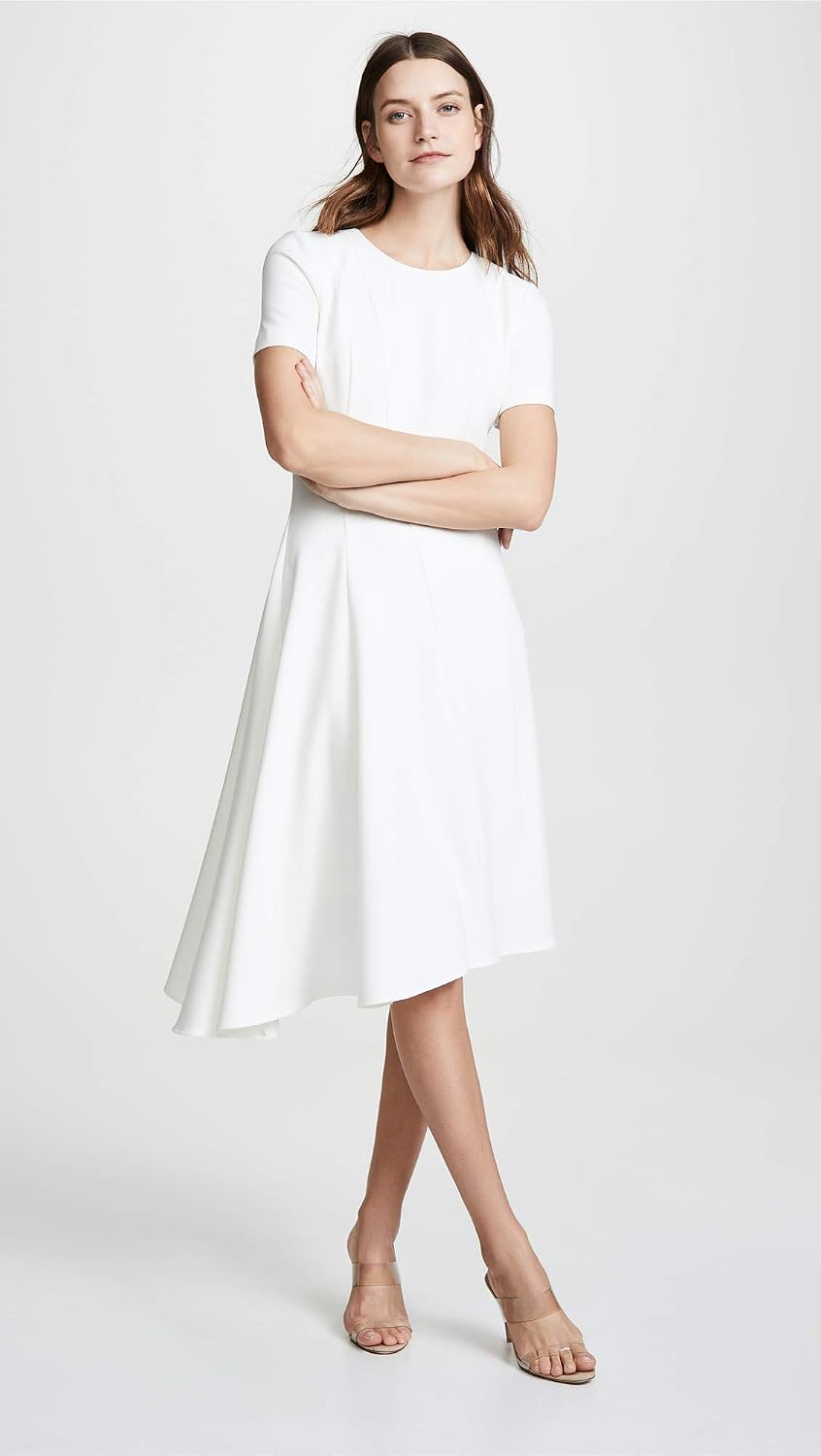 Detalle 2 de Black Halo Olcay Asymmetrical Dress