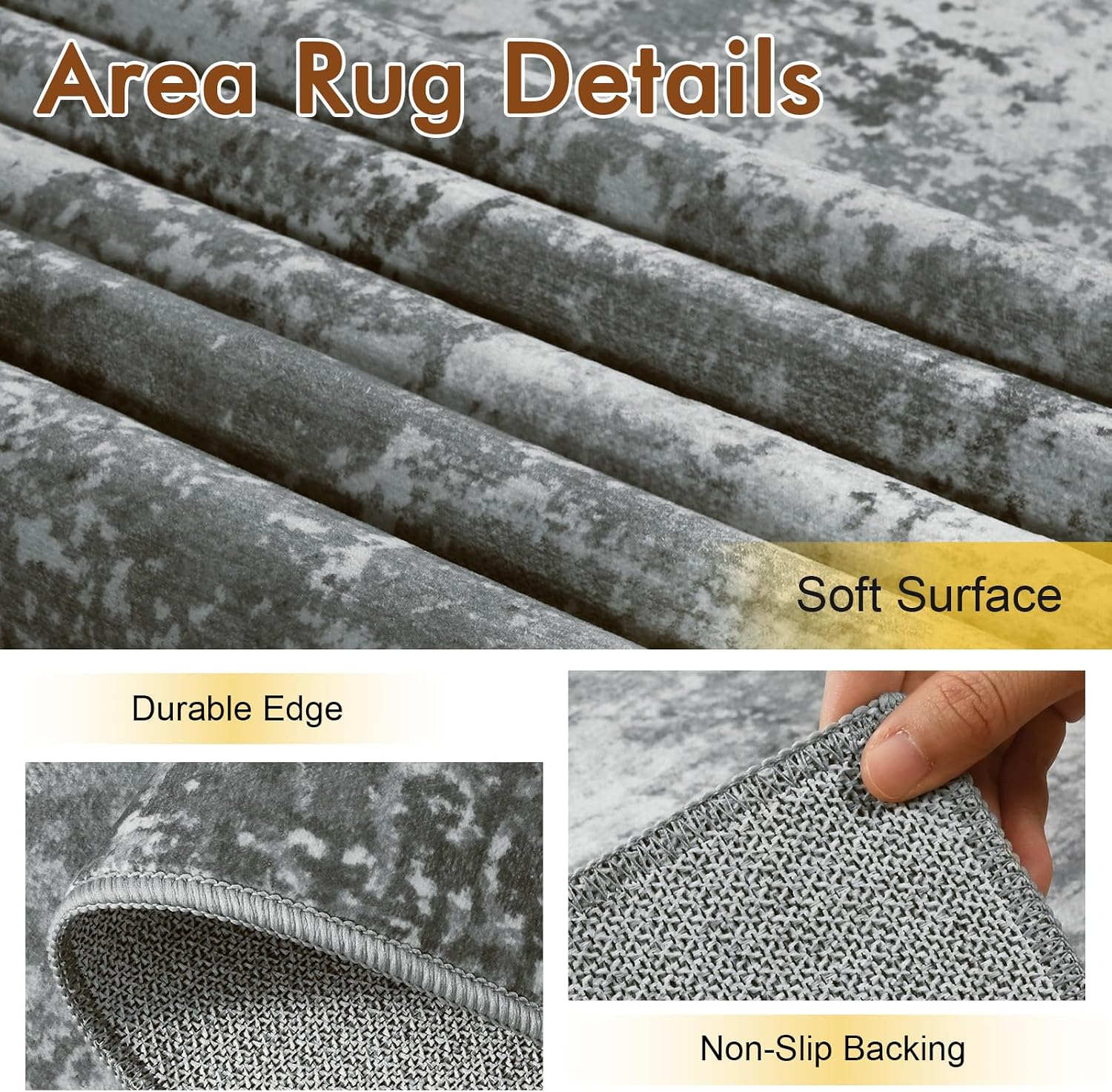 Detalle 2 de Cuzwlovita Area Rug 5x7 Ft