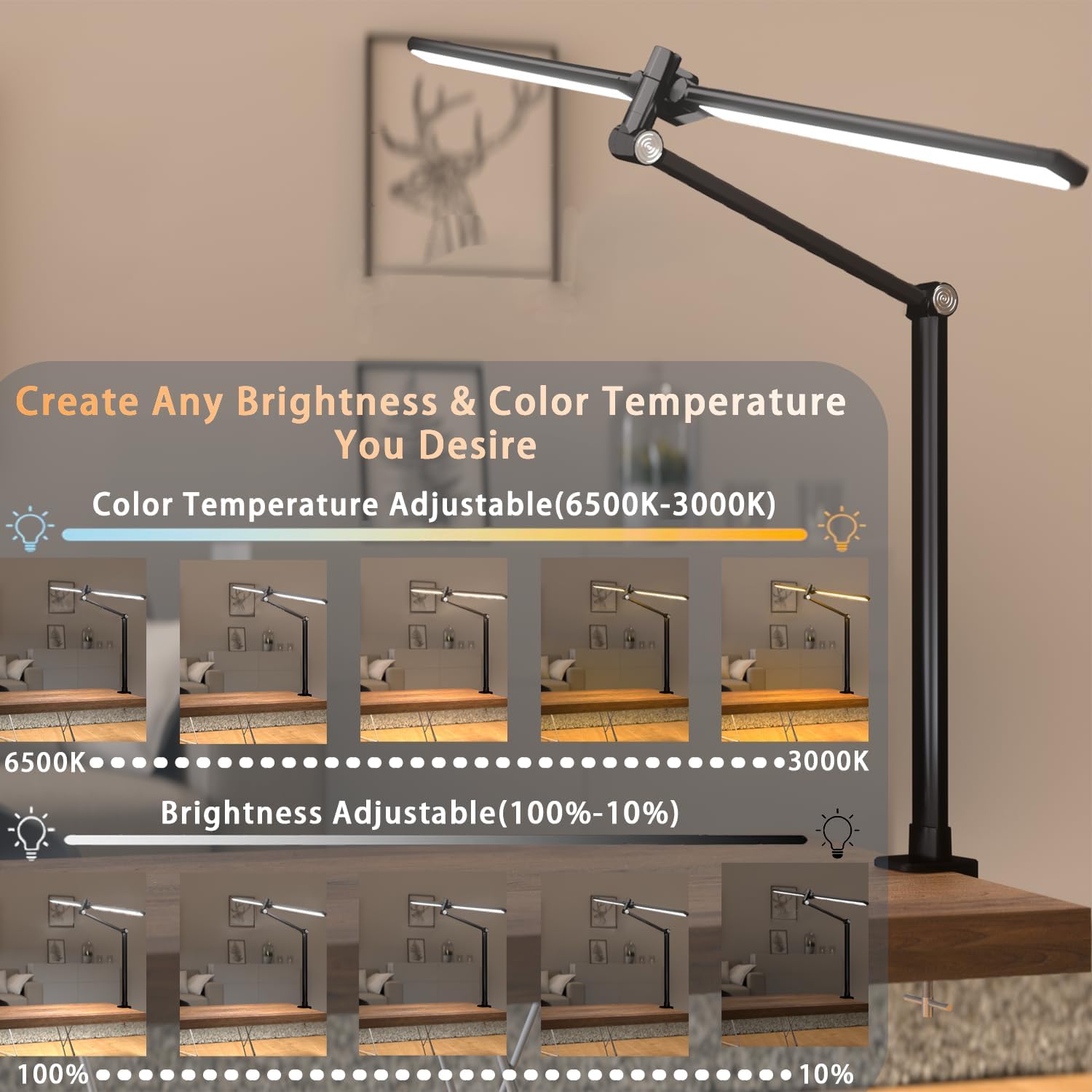 Detalle 2 de Hapfish Lampe de Bureau 84cm LED