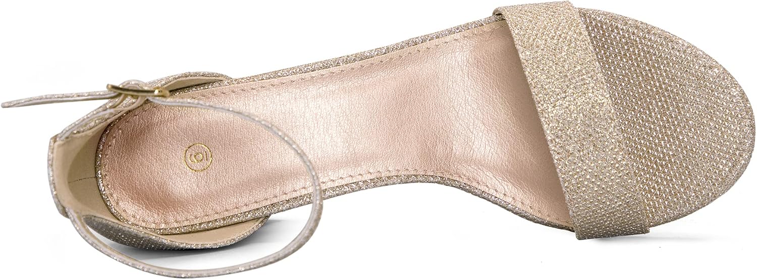 Detalle 1 de Women’s chunky low heels sandals, 2.25 in