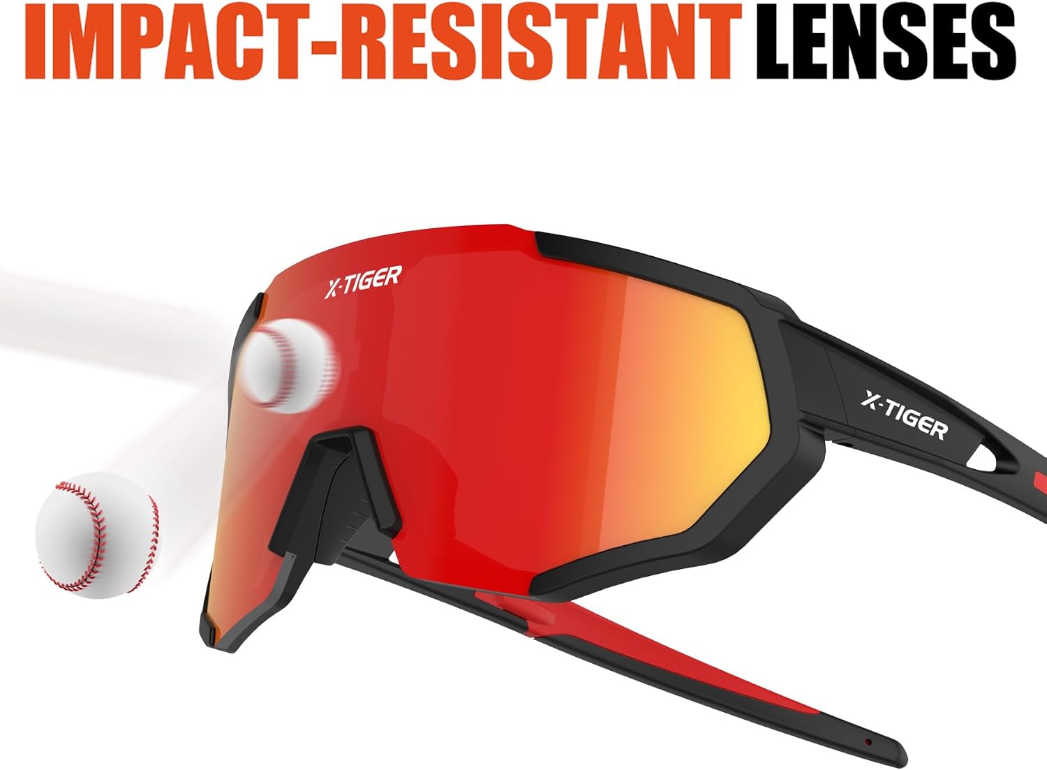 Detalle 2 de X-TIGER Gafas ciclismo 5 lentes UV400