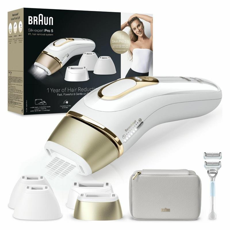 Detalle de Braun Silk-expert Pro PL5356 IPL: depiladora láser en casa para resultados progresivos