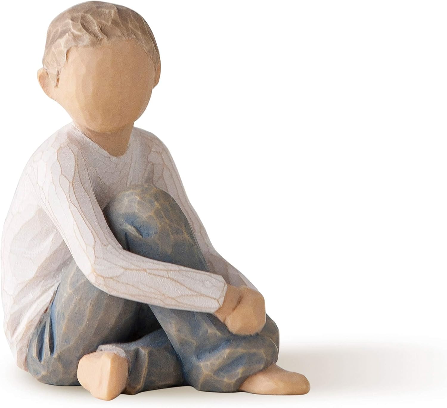 Enesco 26228 Enfant Attentionné – Sculpture artisanale en résine, livrée en coffret cadeau