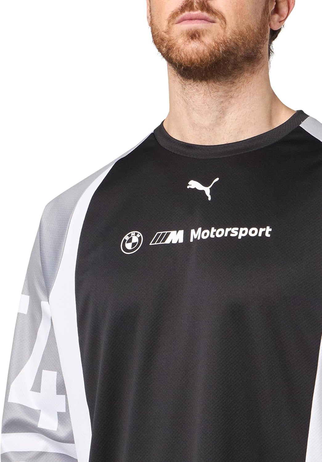 Thumbnail 2 de PUMA Mens BMW M Motorsport Lifestyle Crew Neck Jersey (Black)