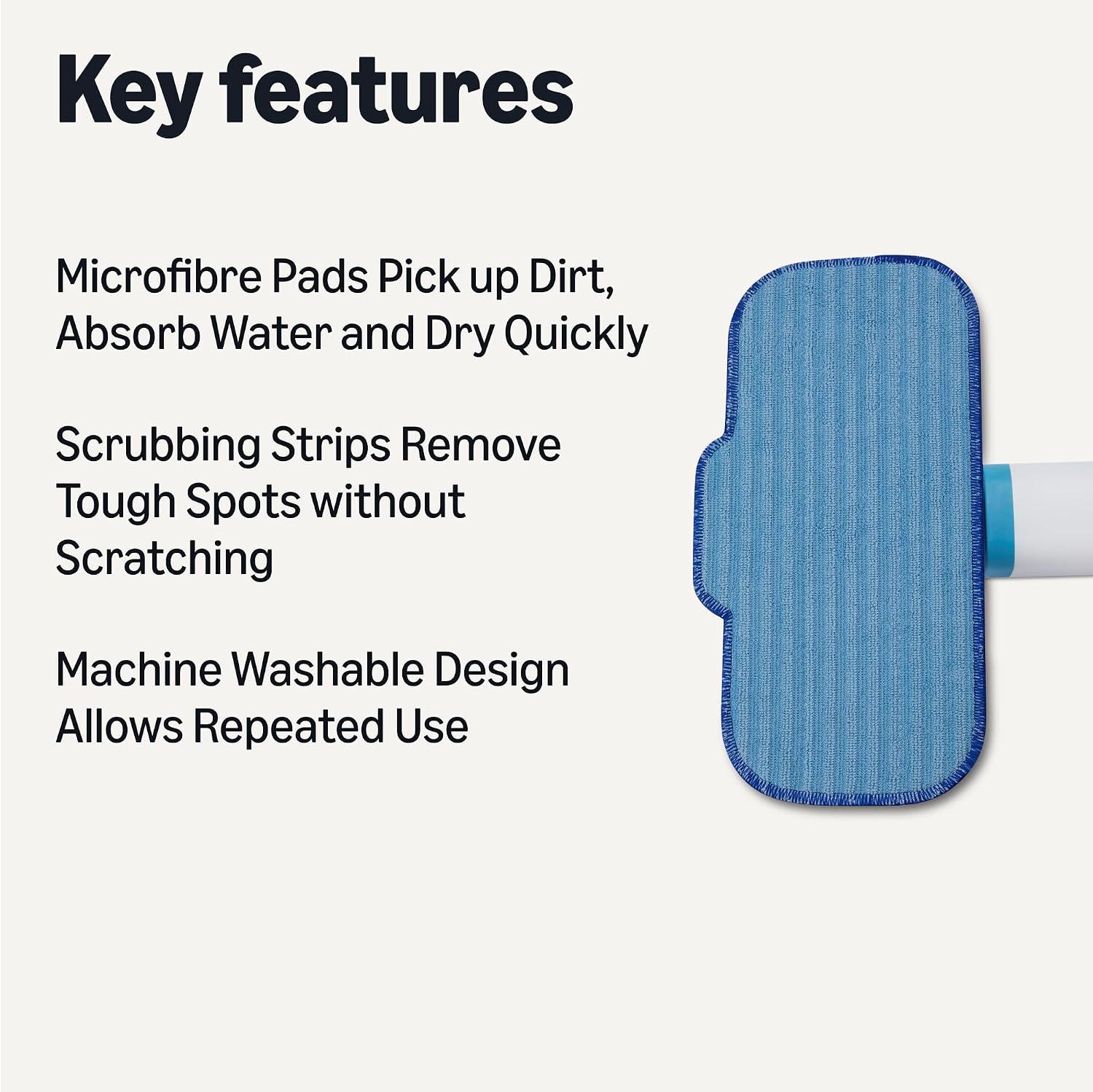 Thumbnail 1 de Amazon Basics Steam Mop Replacement Pads 4-pack