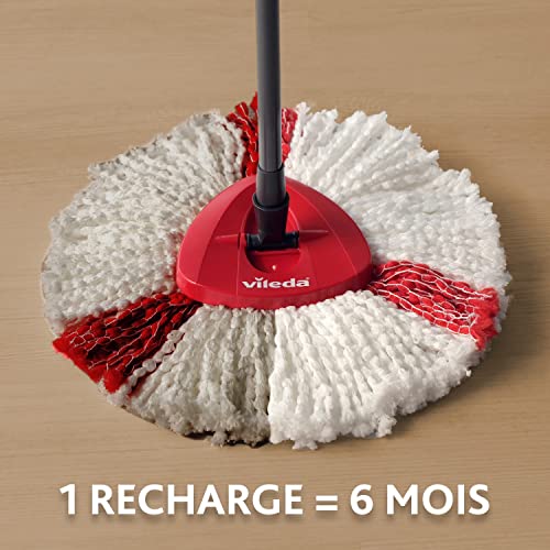 Detalle de Recharge Turbo 2en1 pour balai serpillière Vileda Turbo – microfibre et tête triangulaire