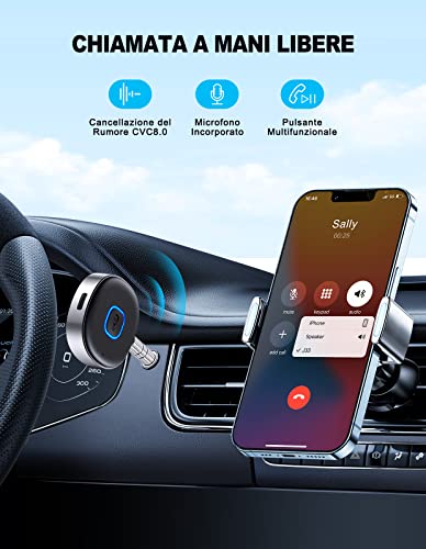 Thumbnail 3 de Mohard Ricevitore Bluetooth 5.3, Mini Aux Auto con Jack 3.5mm – Versatilità senza fili per auto e casa