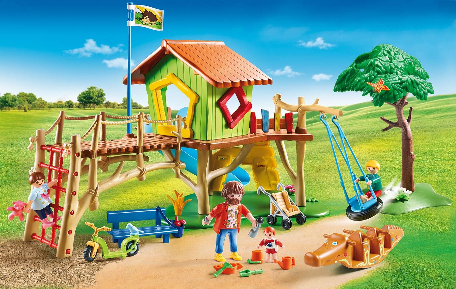 Detalle 2 de PLAYMOBIL City Life Abenteuerspielplatz 70281 – ab 4 Jahren
