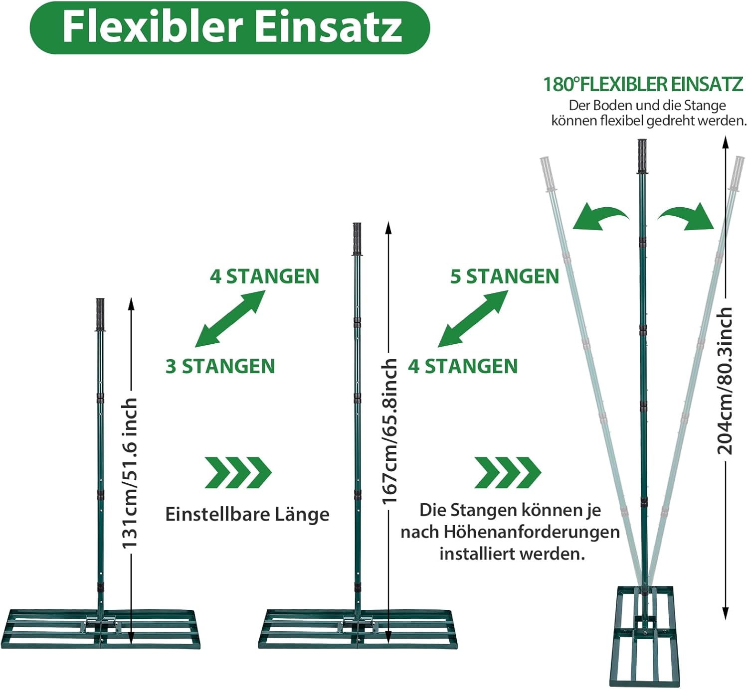 Thumbnail 5 de Signstek Rasenrakel 76 × 25 cm Rasenegalisierer