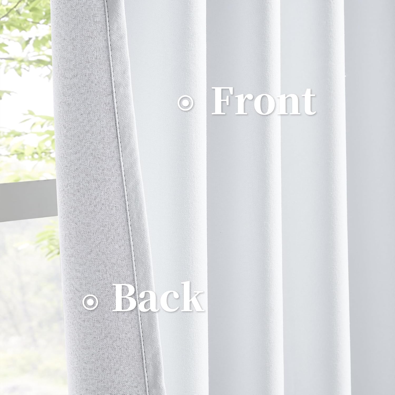 Detalle 2 de KEQIAOSUOCAI Linen Doorway Curtains 80" 🏠
