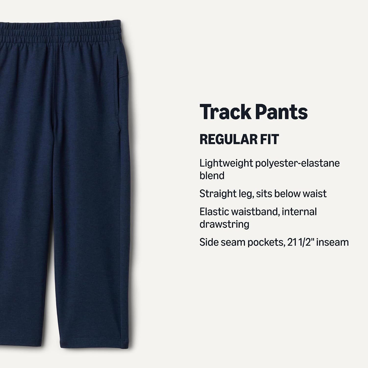 Detalle de Amazon Essentials Boys' Athletic Straight Fit Track Sweatpants with Pockets