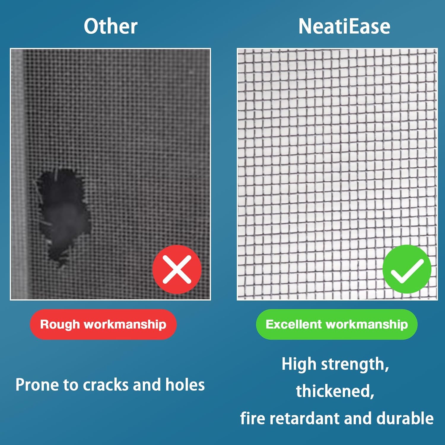 Thumbnail 6 de NeatiEase 48x102 Adjustable Window Screen 🪟