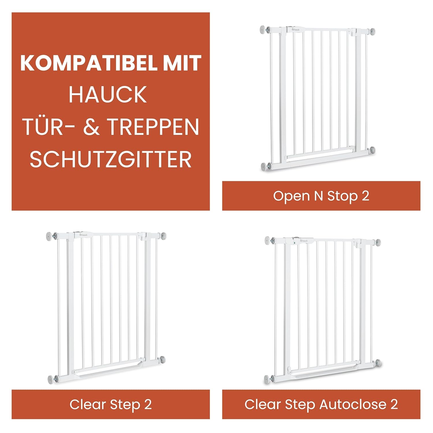 Detalle de hauck 21 cm Verlängerung in Weiß – kompatibel mit Clear Step 2, Open N Stop 2 und weiteren Gittertypen
