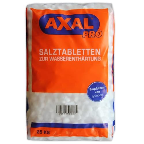 Detalle de Axal Pro 25kg Regeneriersalz Tabletten zur Wasserenthärtung – Lebensmittelqualität, EN 973 A