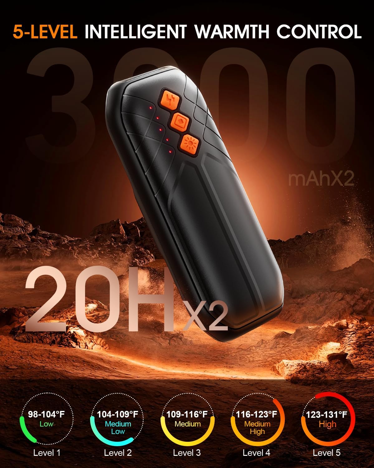 Thumbnail 3 de AI Hand Warmers Rechargeable 6000mAh Hand Warmer