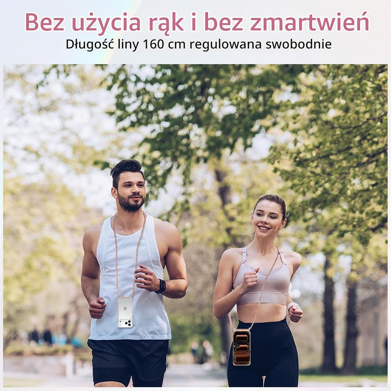 Detalle 2 de DiDaDi zestaw 5 w 1 do iPhone’a 17 Pro – etui, smycz i ochrona ekranu