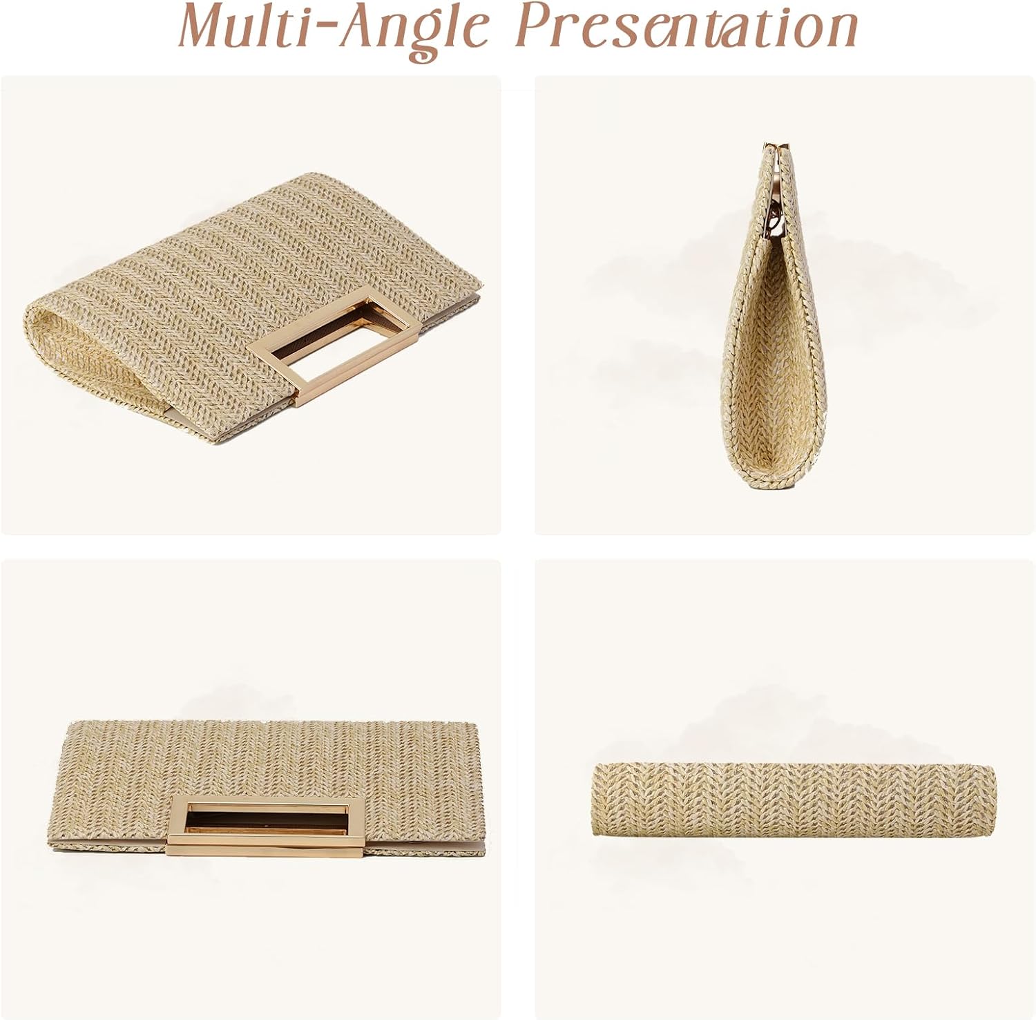 Detalle 2 de GOKTOW Straw Woven Handbag