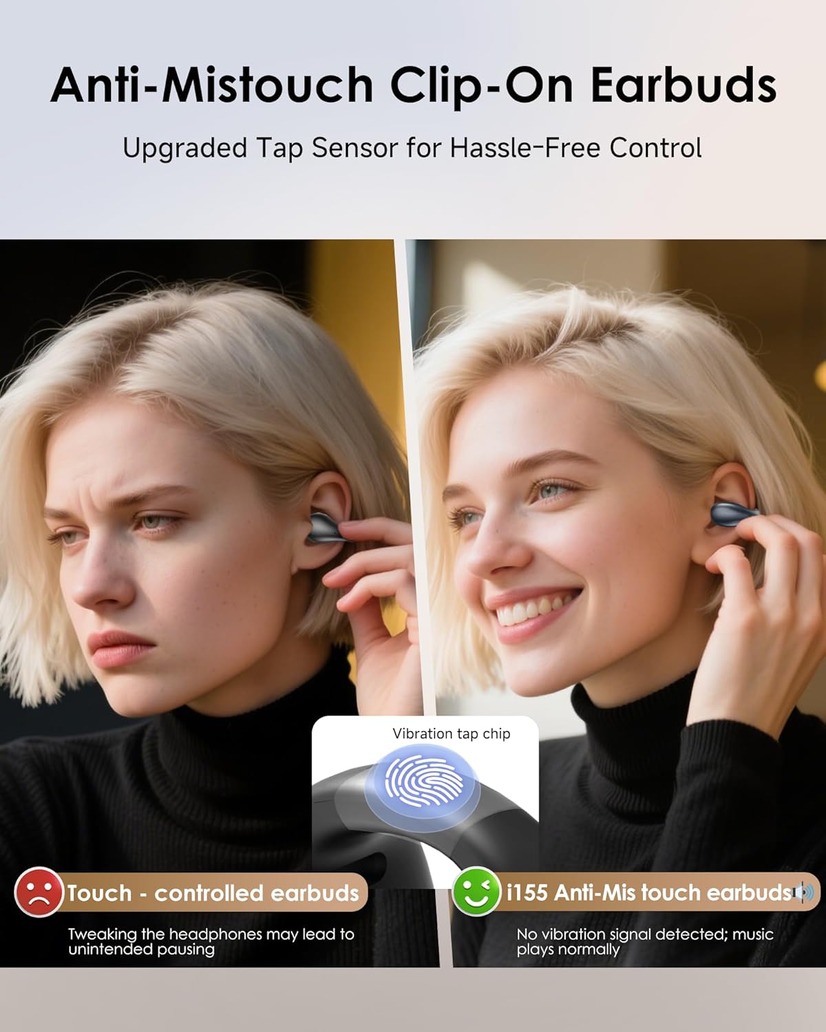 Thumbnail 3 de King Lucky Clip-On Open-Ear Wireless Bluetooth Earbuds (45H playtime, IP56)