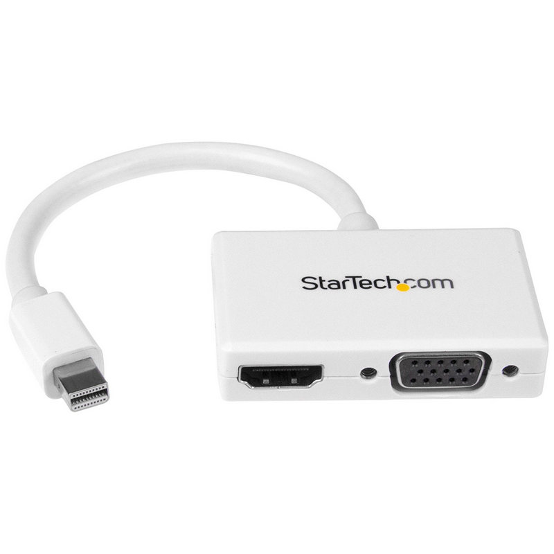Detalle de Startech Adaptador Mini DisplayPort a HDMI o VGA Blanco (MDP2HDVGA)