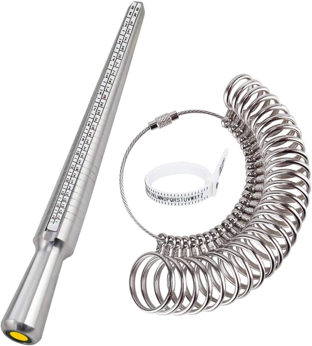 DoGeek Ring Sizer Measurement Scales Tools for Measuring Ring Diameters (UK sizes A–Z)