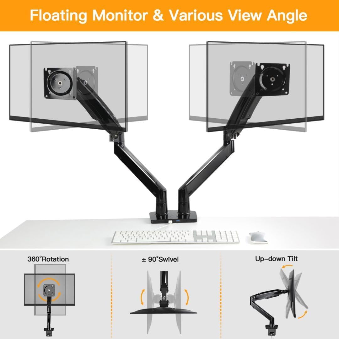 Thumbnail 4 de ErGear Monitor Halterung 2 Monitore bis 40 Zoll