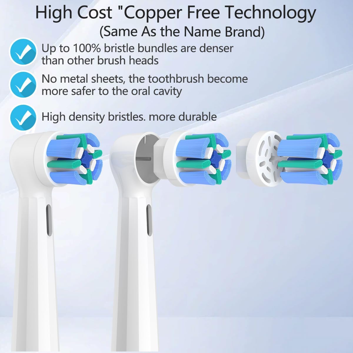 Thumbnail 2 de iO Brush Heads Compatible with Oral B iO Electric Toothbrushes – Pack of 12 (6 White, 6 Black)