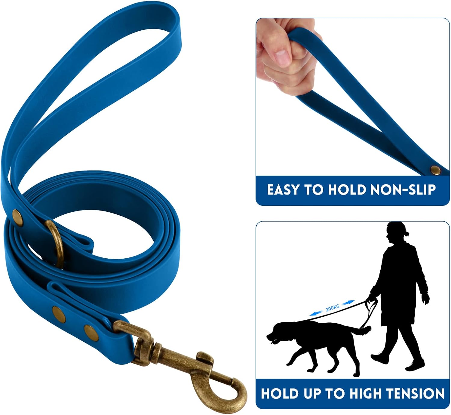 Thumbnail 3 de Wisedog Hundehalsband und Leine Set Combo – Einstellbares Halsband mit Hundeleine + Poop Bag Holder