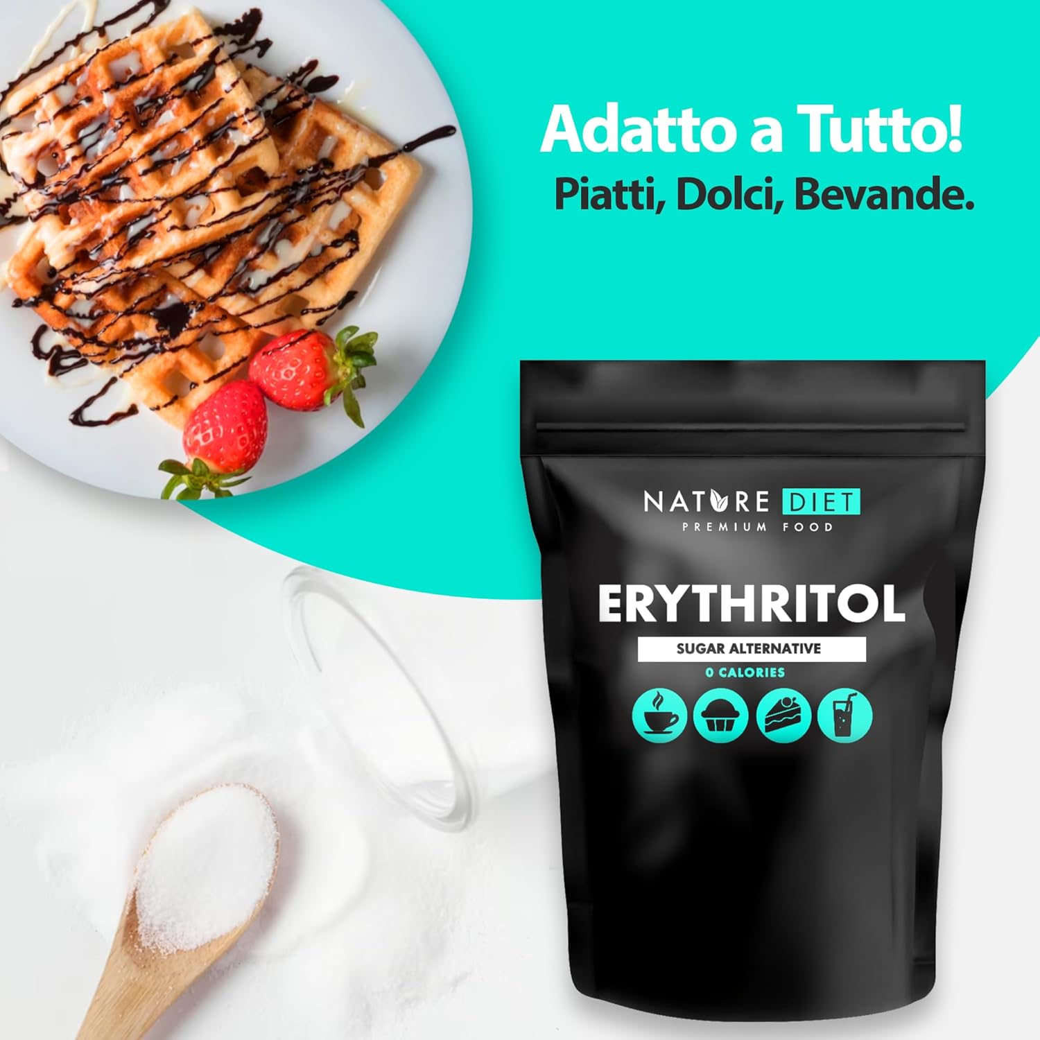 Thumbnail 5 de Nature Diet Eritritolo 2000 g 🍬