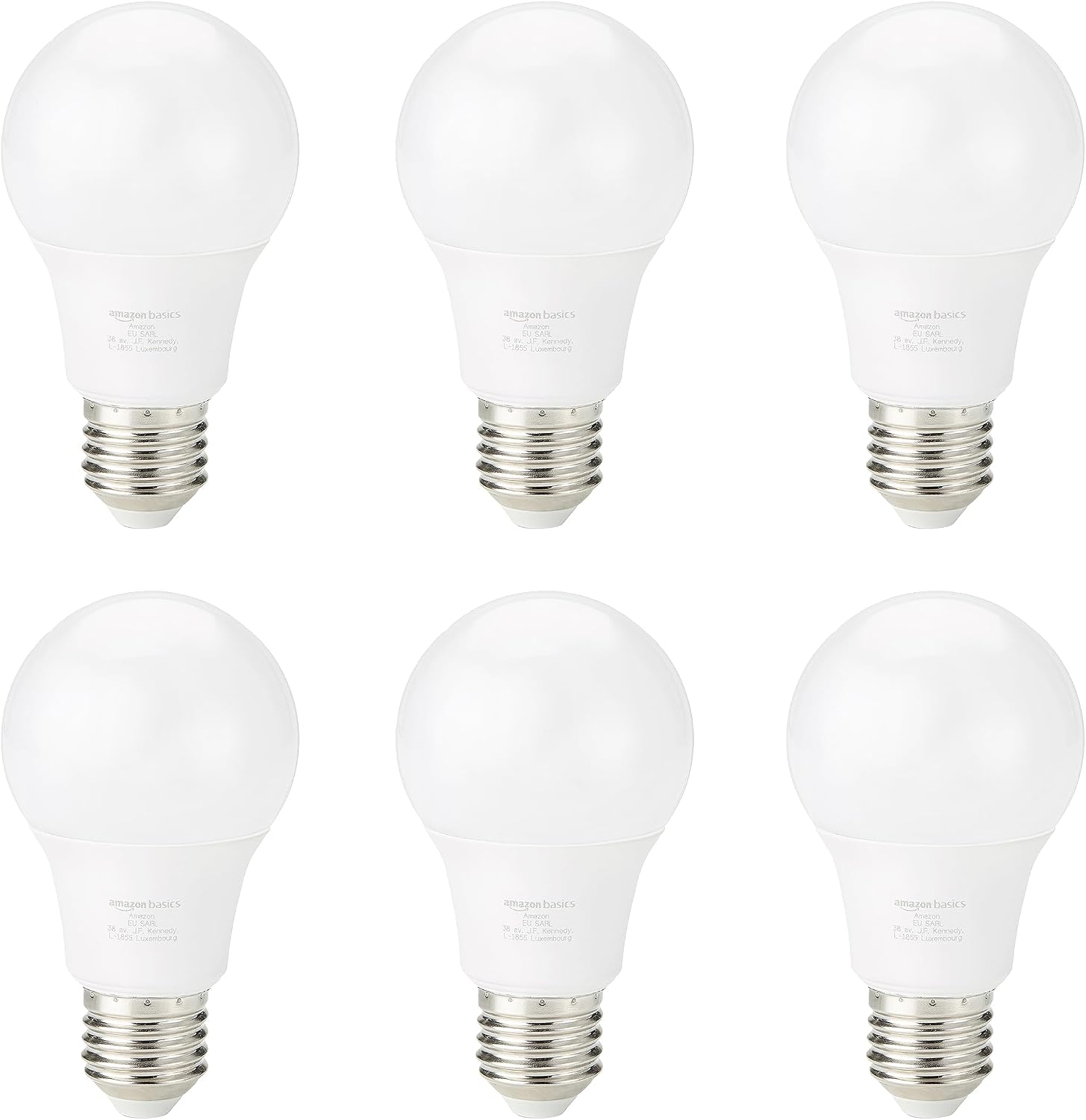 Detalle 2 de Amazon Basics LED E27 Edison Screw Bulb – 14W, 2700K, Dimmable (Pack of 6)