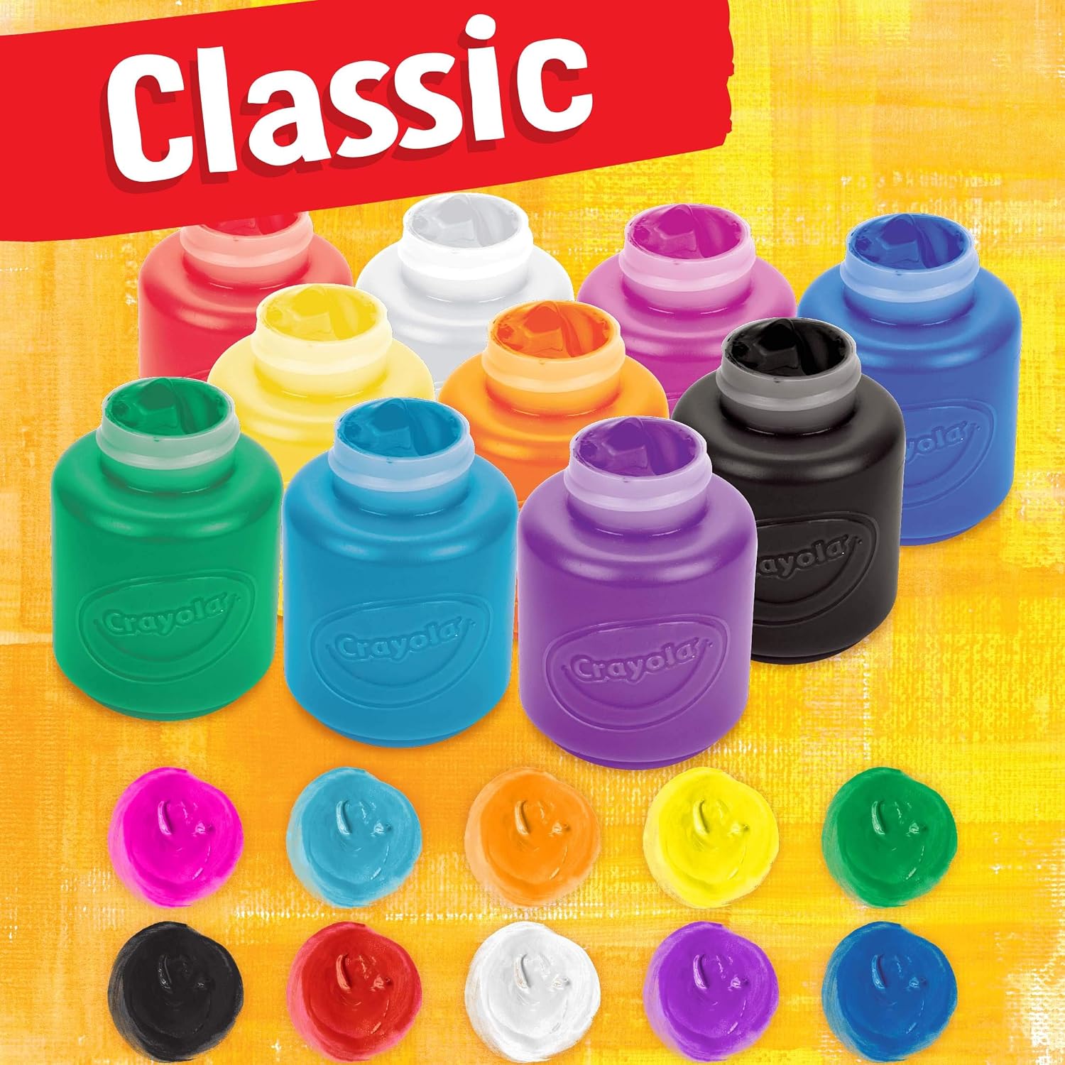 Detalle 2 de CRAYOLA Washable Kids Paint Set 10 ct ๐จ