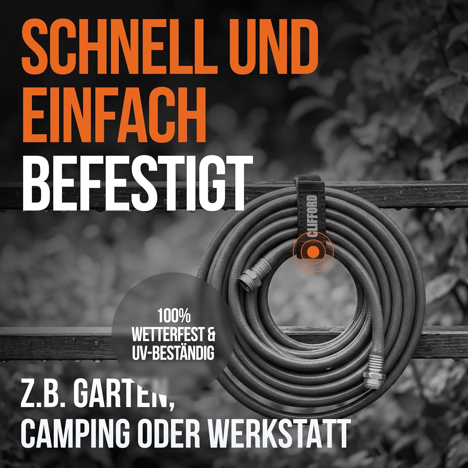 Thumbnail 2 de CLIFFORD Mini Klett Spanngurte – wetterfest, stärker als Klettbänder
