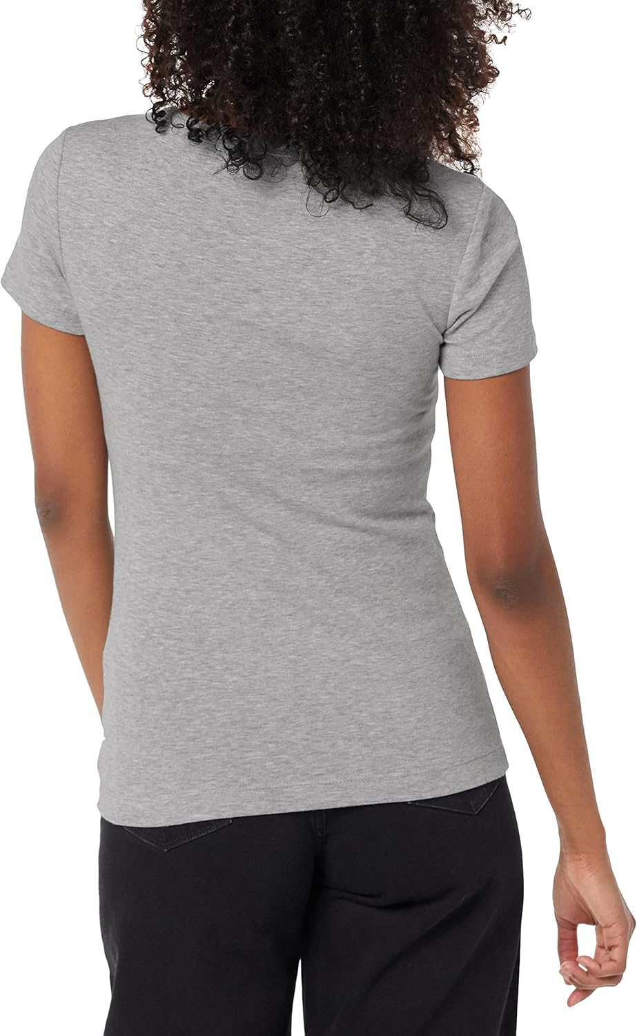 Thumbnail 2 de Amazon Essentials Damen Kurzärmeliges T-Shirt mit Rundhalsausschnitt – Slim Fit, Baumwolle-Modal-Microrib