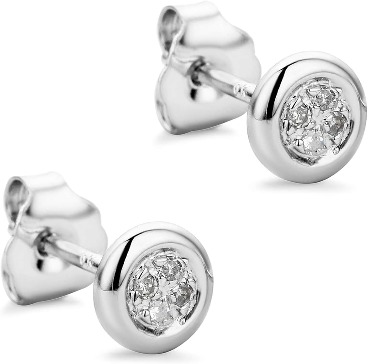 Thumbnail 6 de Orovi Boucles D'Oreilles 9 ct 0,03 Ct đ